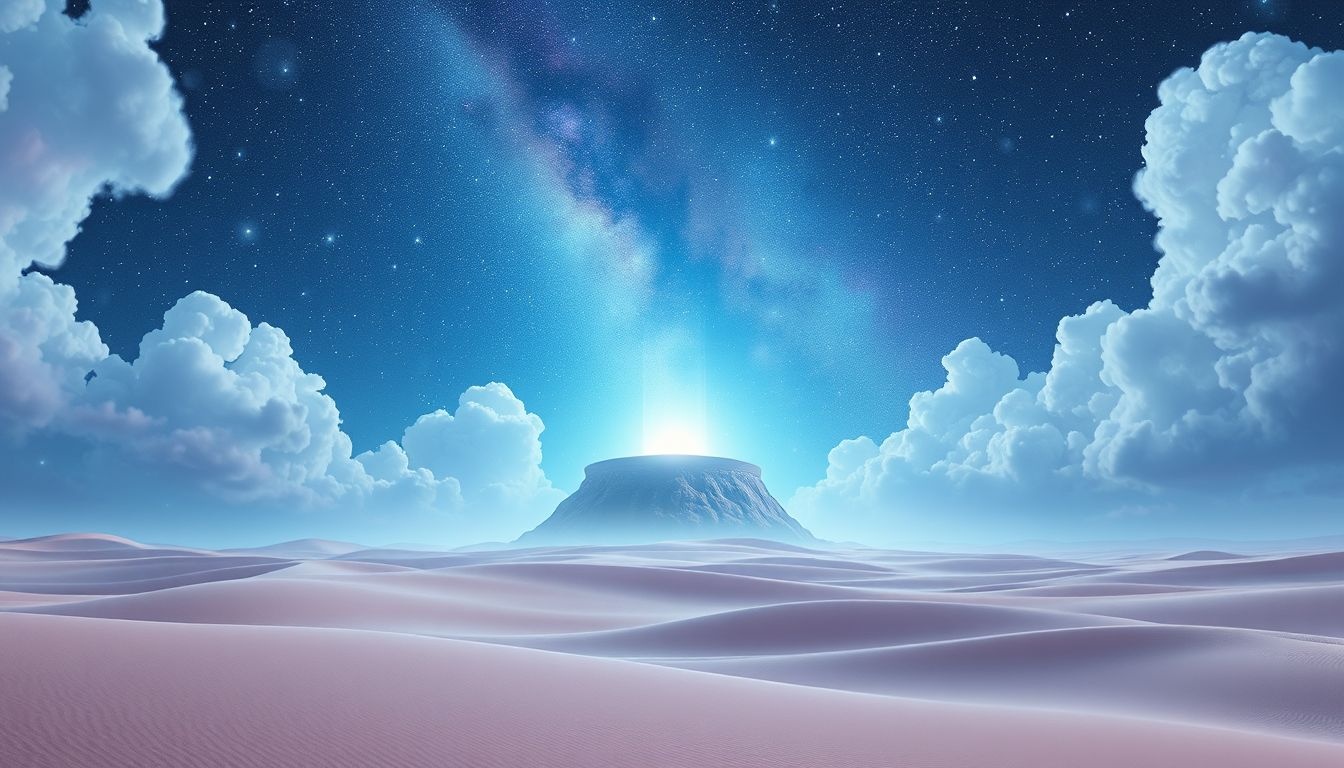 Dromen over een fundament in de woestijn symboliseert nieuwe groei ondanks uitdagingen.