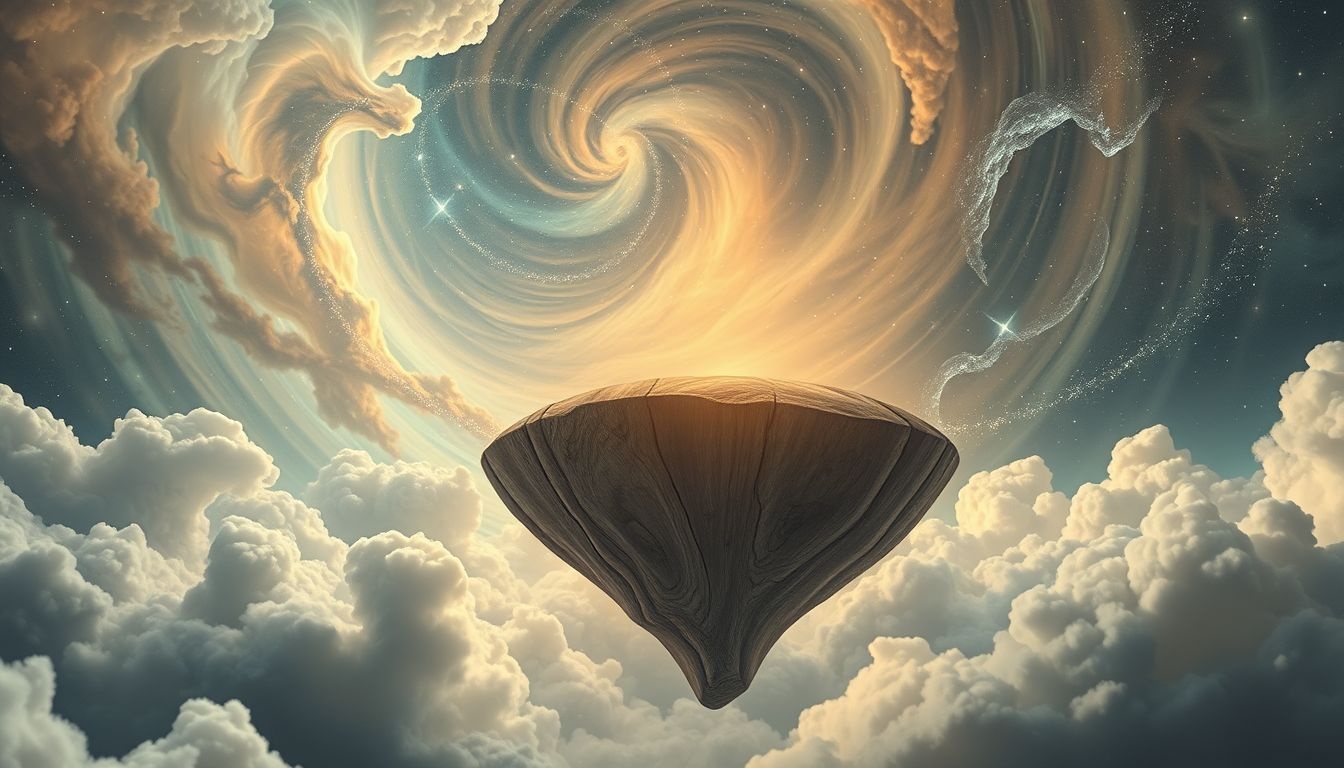 Dromen over een houten fundament symboliseert groei en flexibiliteit in het leven.