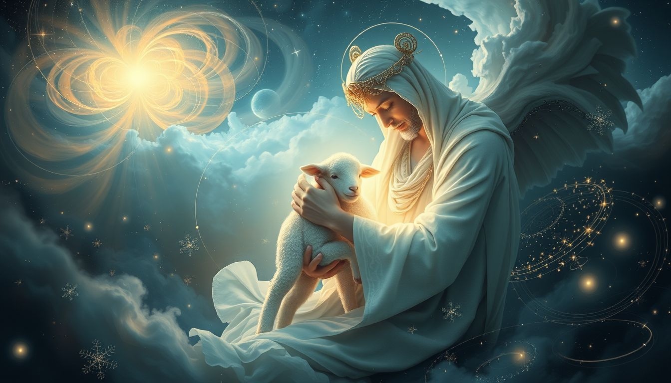 Dromen over een herder die een lam redt symboliseert bescherming en zorg.