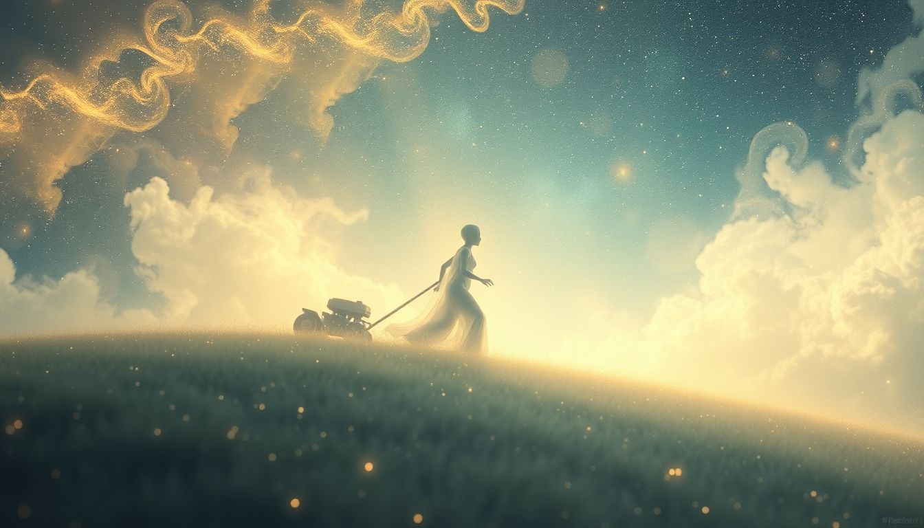 Dromen over een witte maaier symboliseert zuiverheid en nieuwe kansen.