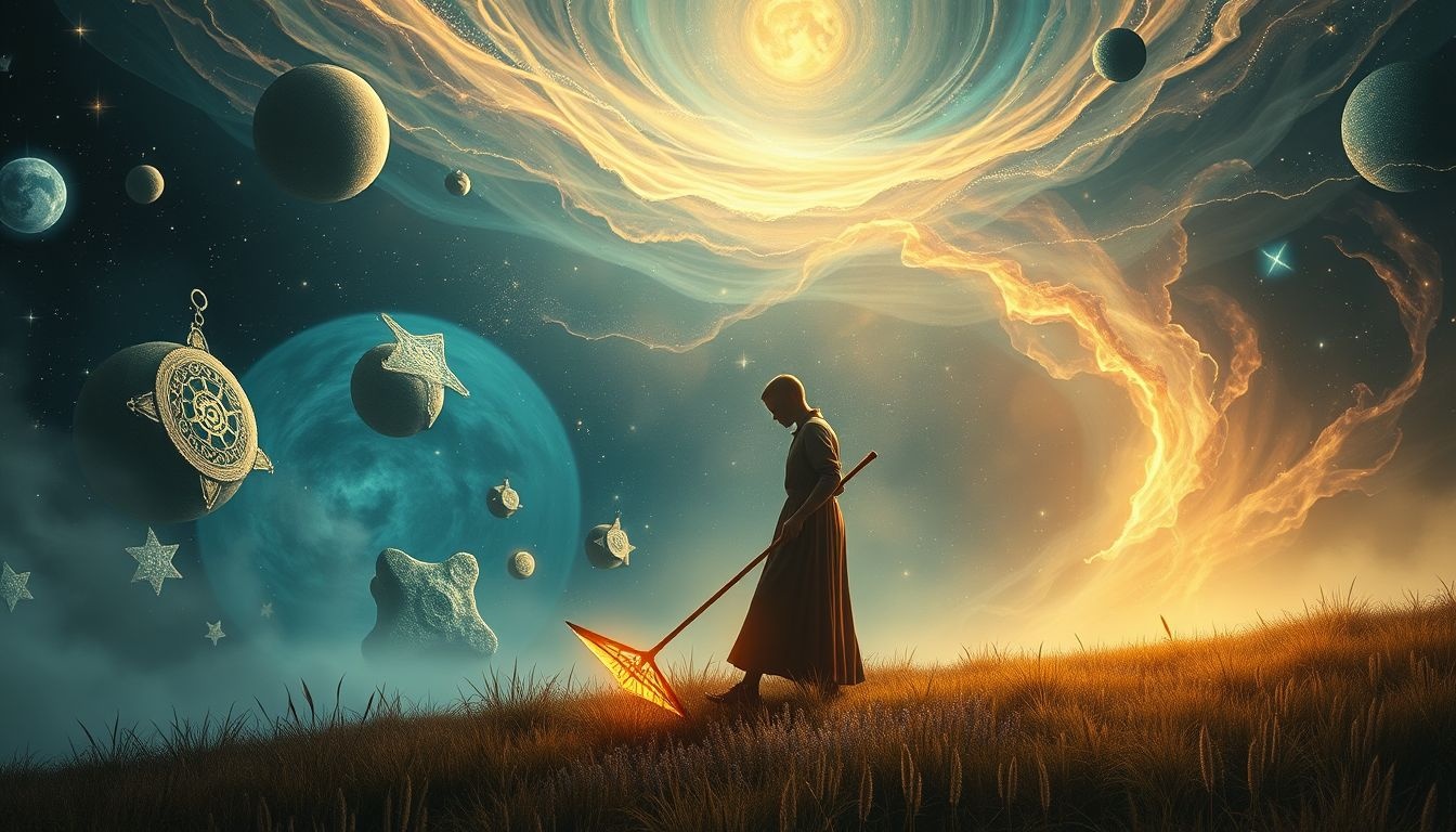 Dromen over een maaier zonder zeis symboliseert onvoltooide taken.