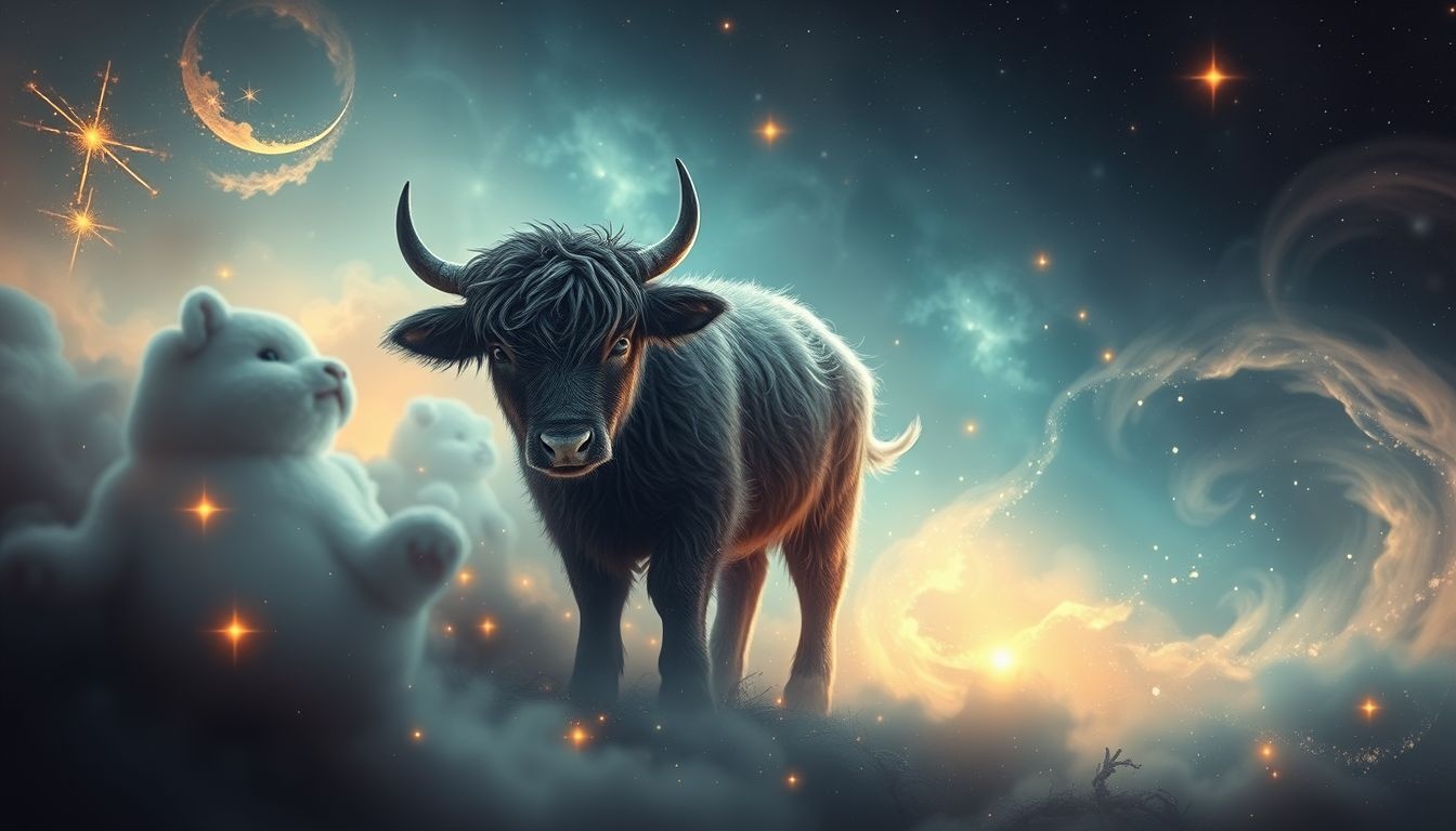 Dromen over een pasgeboren jak symboliseert nieuw begin en kwetsbaarheid.