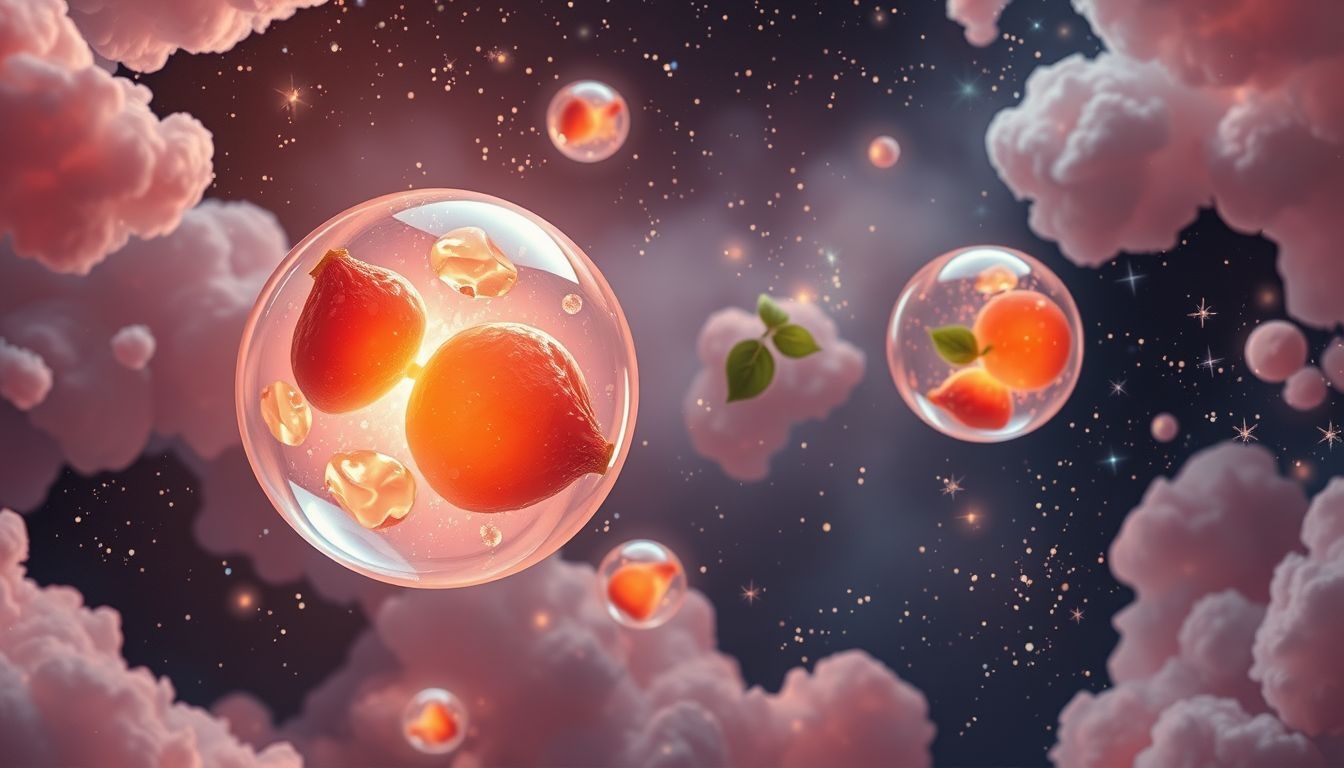 Dromen over gelei met fruit symboliseren zoete momenten van geluk.