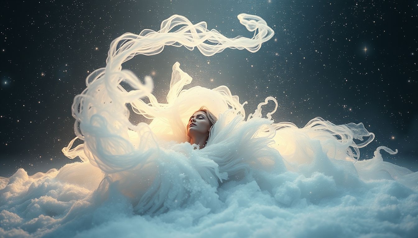 Dromen over onder sneeuw begraven zijn symboliseert emotionele onderdrukking.