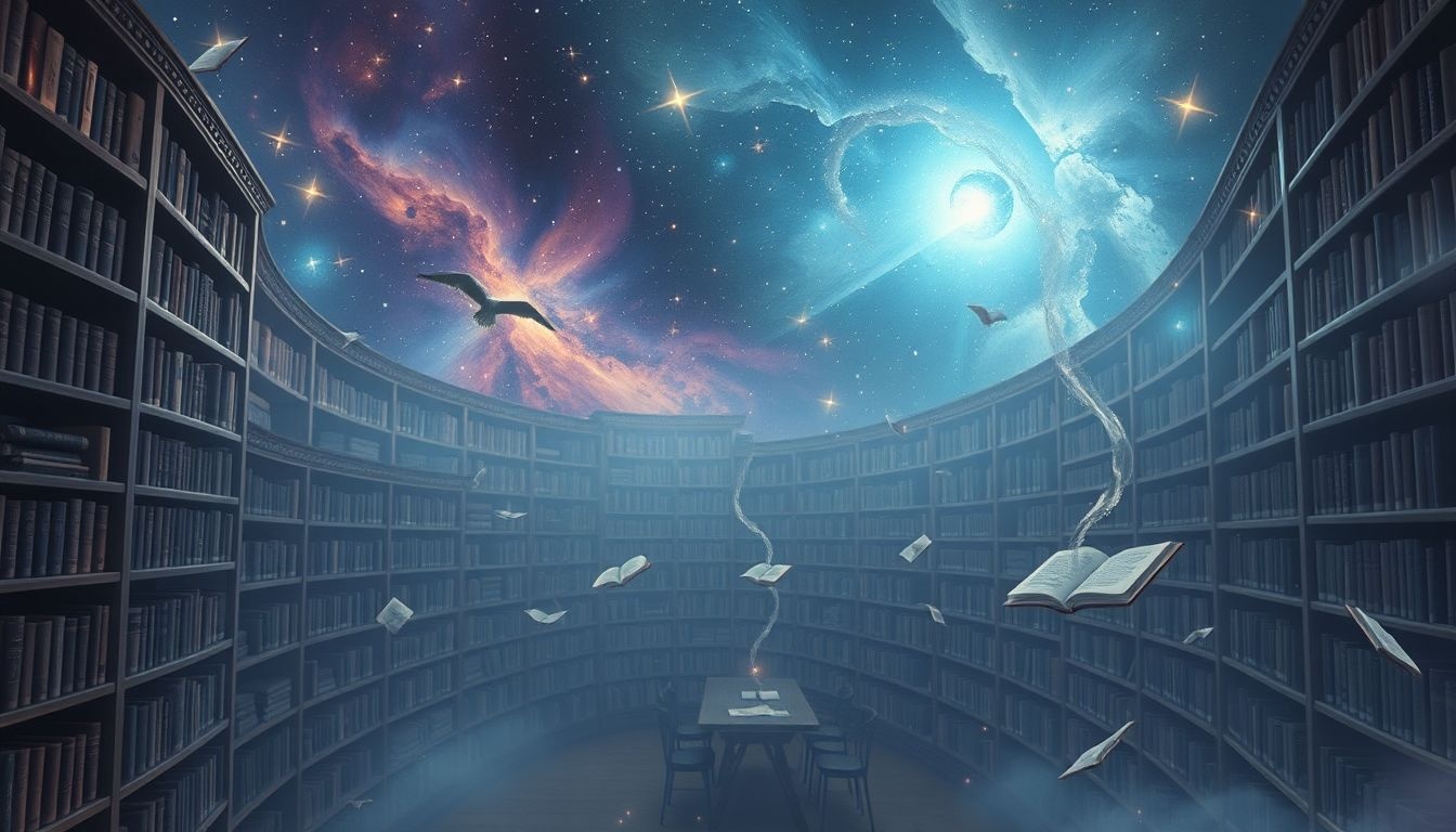 Dromen over verdwalen in een bibliotheek symboliseert zoektochten naar kennis.