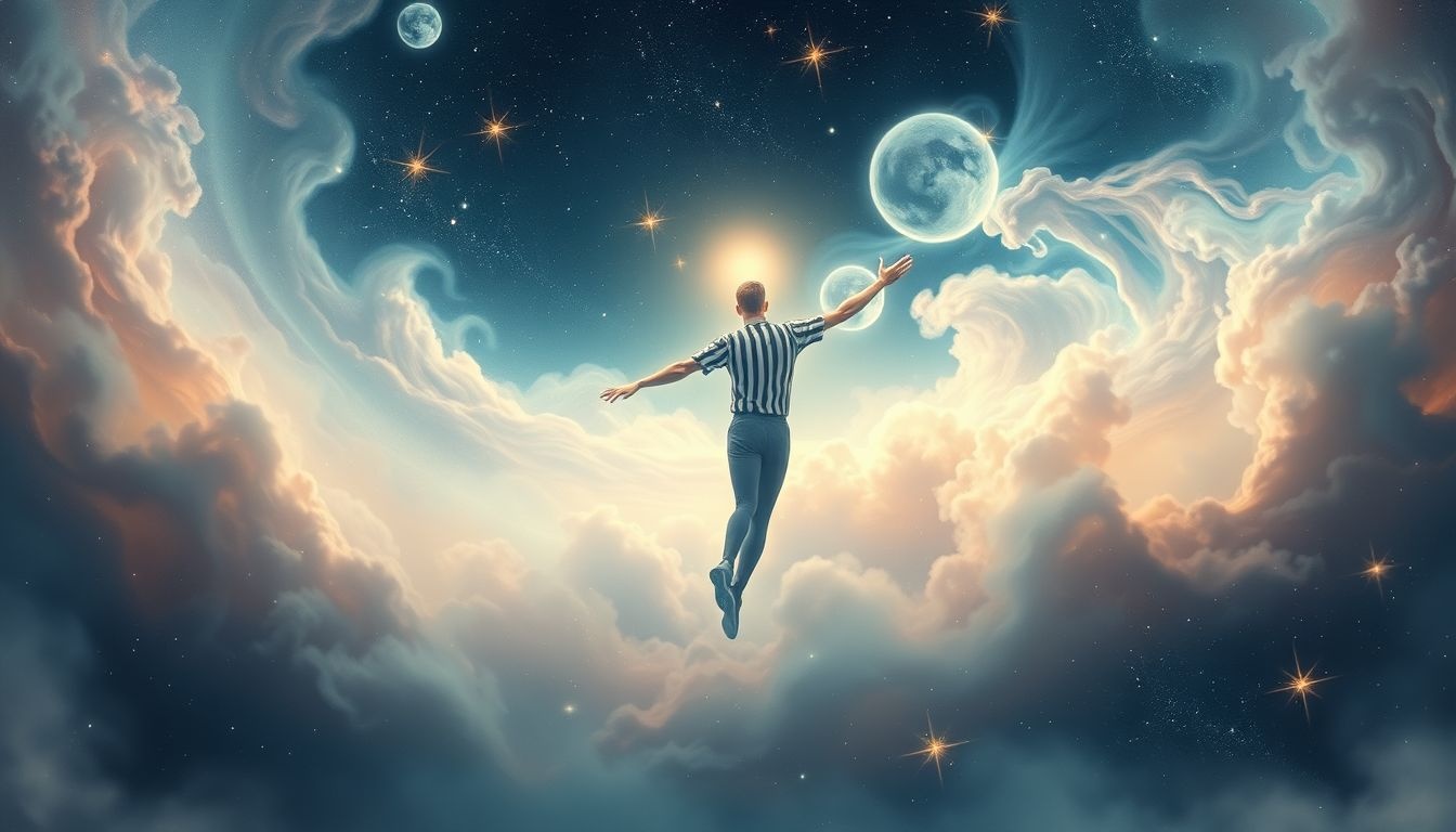 Een scheidsrechter in dromen symboliseert rechtvaardigheid en balans.