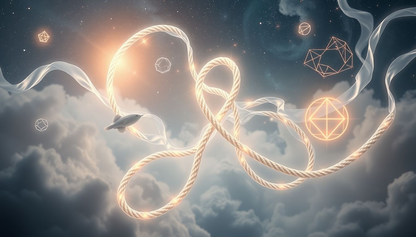 Dromen over knopen symboliseren controle en verbinden van levensaspecten.