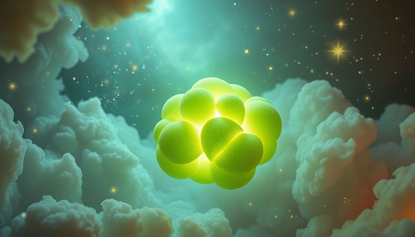 Dromen over een groene spons symboliseren groei en genezing.