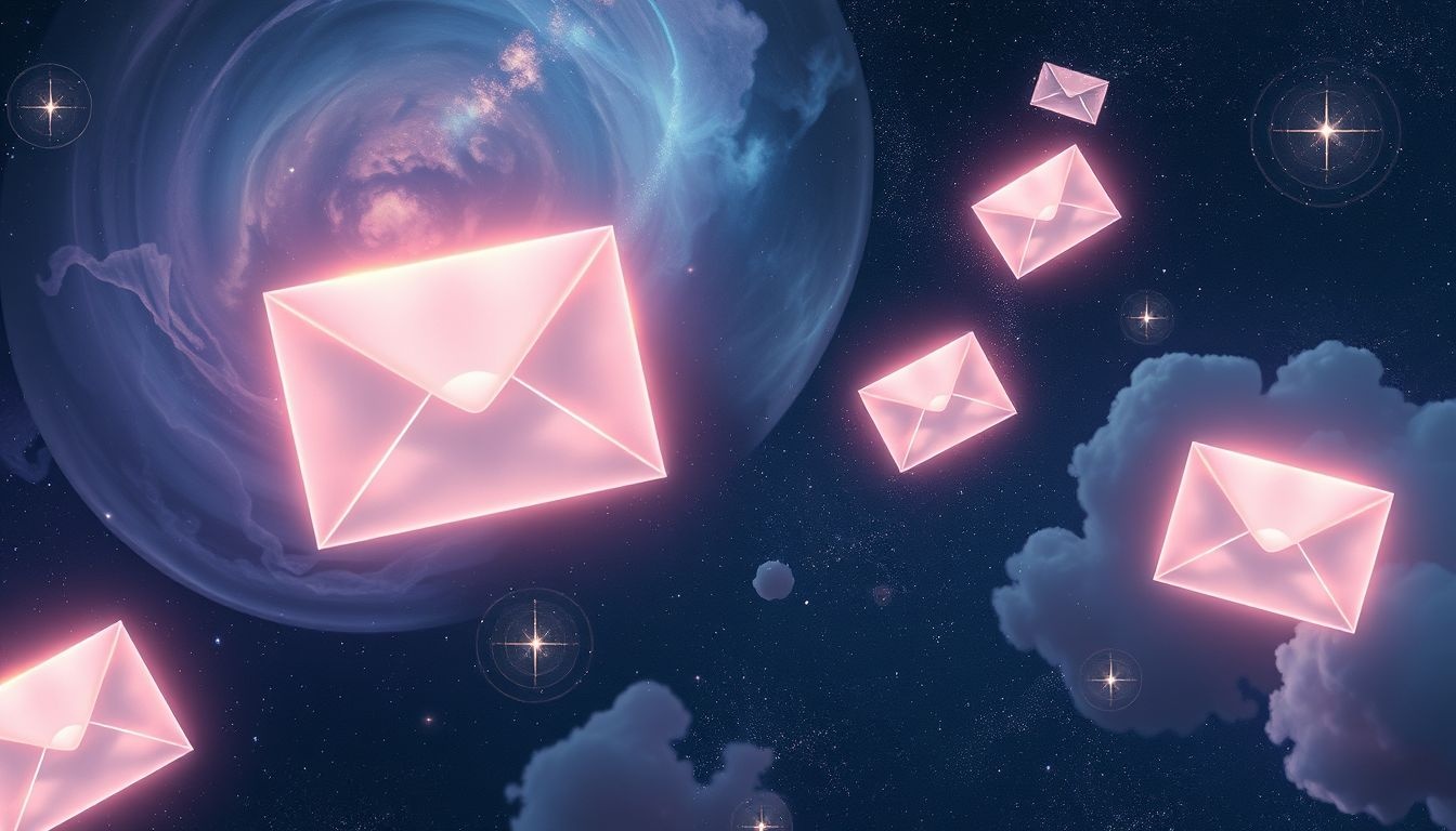 Een brief zonder afzender symboliseert onverwachte communicatie zonder verplichtingen.