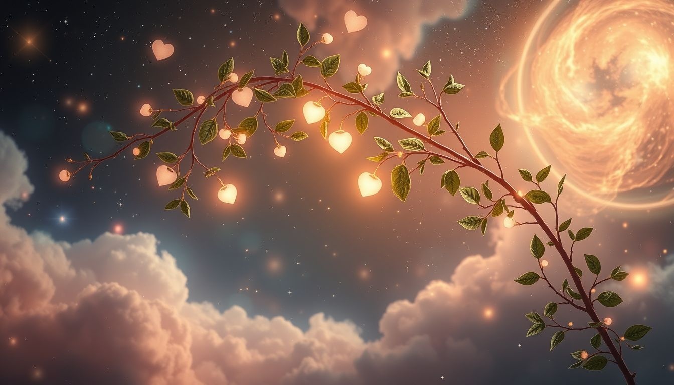 Droom 17: Maretak symboliseert liefde, harmonie en onverwachte geborgenheid.