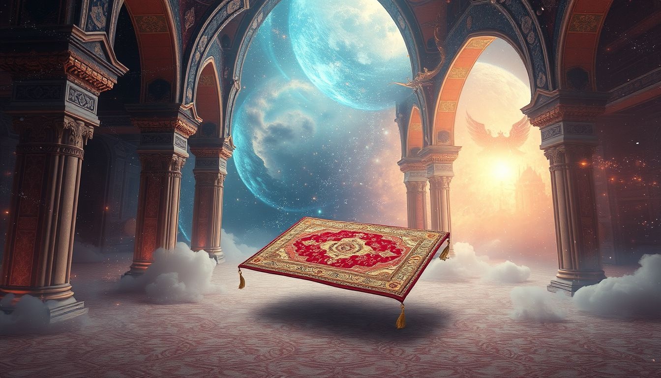 Dromen over Perzische tapijten symboliseren luxe en verborgen wensen.