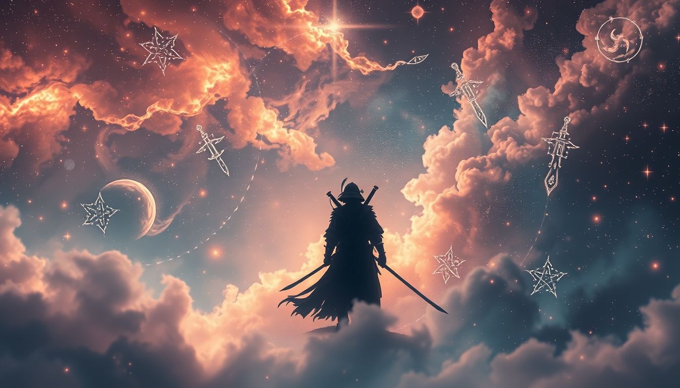 Dromen over zelf een samurai zijn symboliseert moed en discipline.