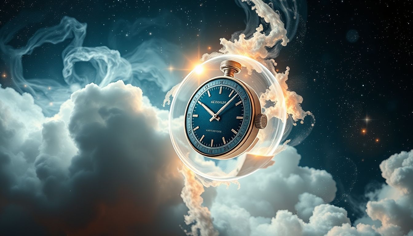 Een metronoom in een horloge symboliseert tijd en ritmebeheer.