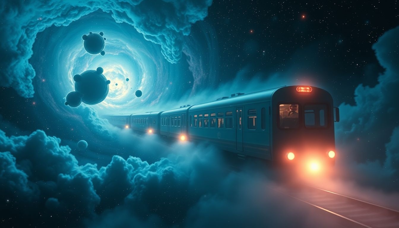Dromen over knipperlicht op trein symboliseren onzekerheid in levensreis.