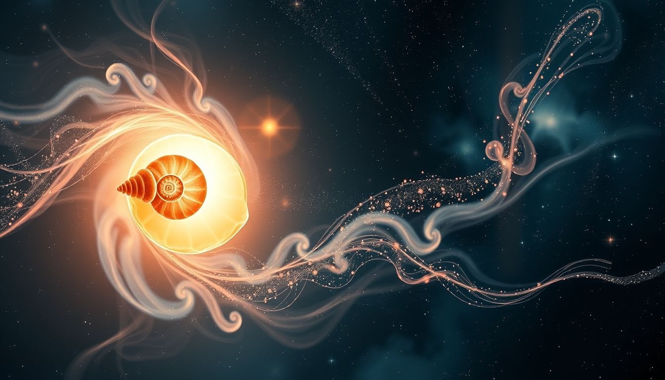 Een slakkenhuis symboliseert vaak persoonlijke groei en innerlijke herinneringen.