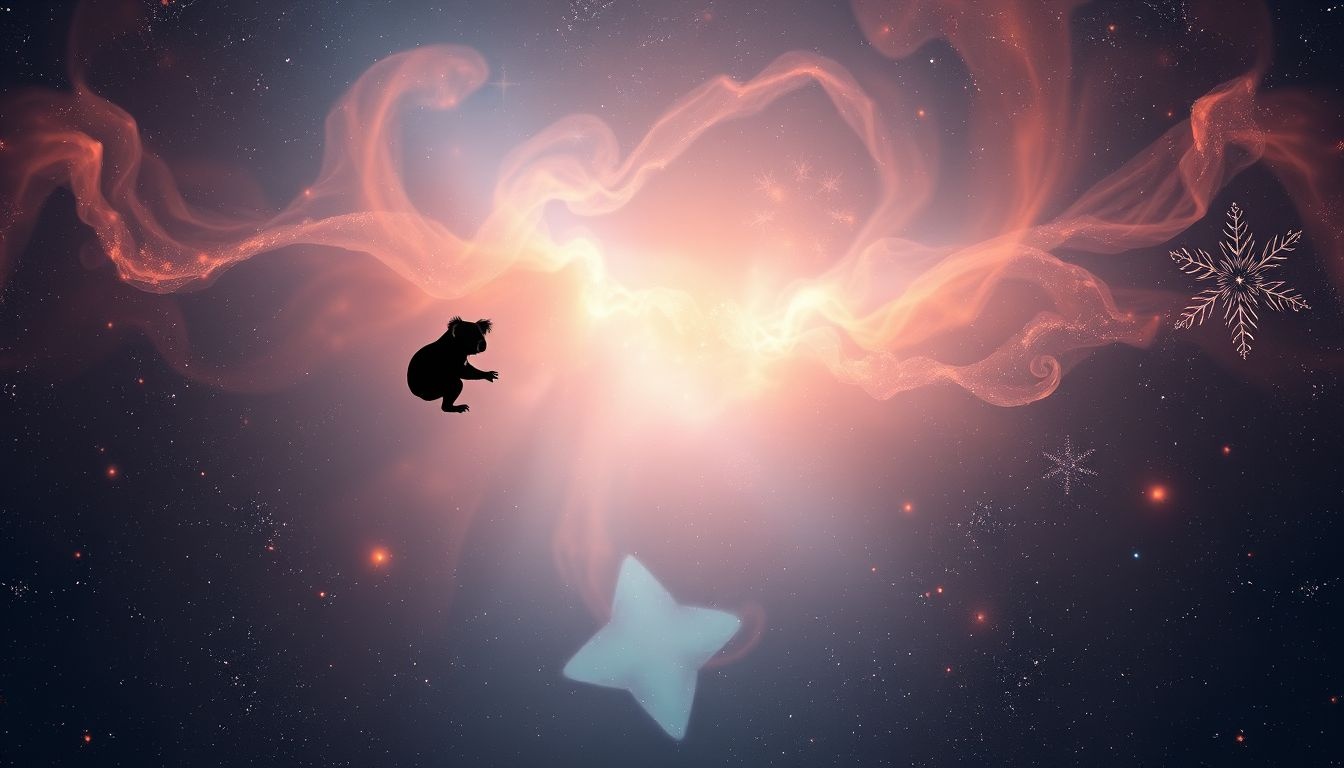 Een zwarte koala symboliseert verborgen emoties en diepe intuïtie.