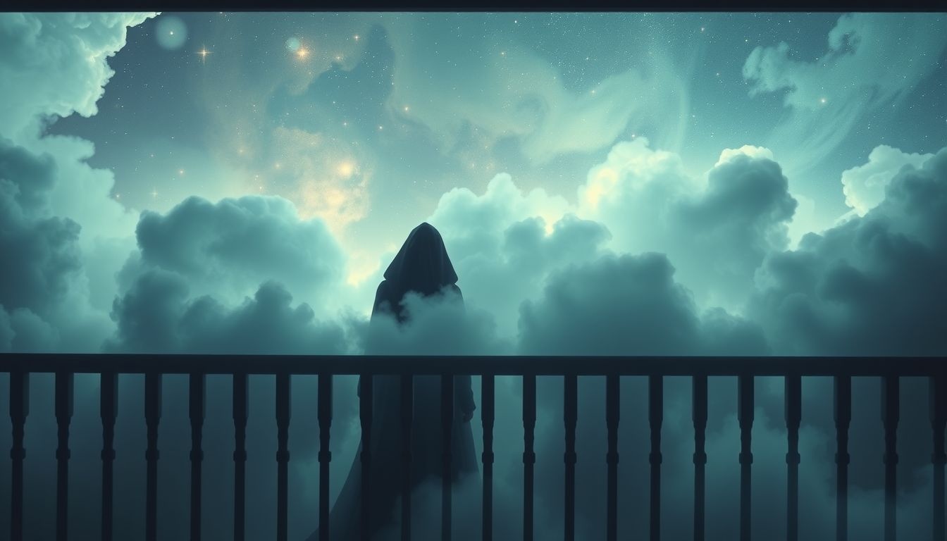 Verstoppen op een veranda symboliseert verlangen naar veiligheid en introspectie.