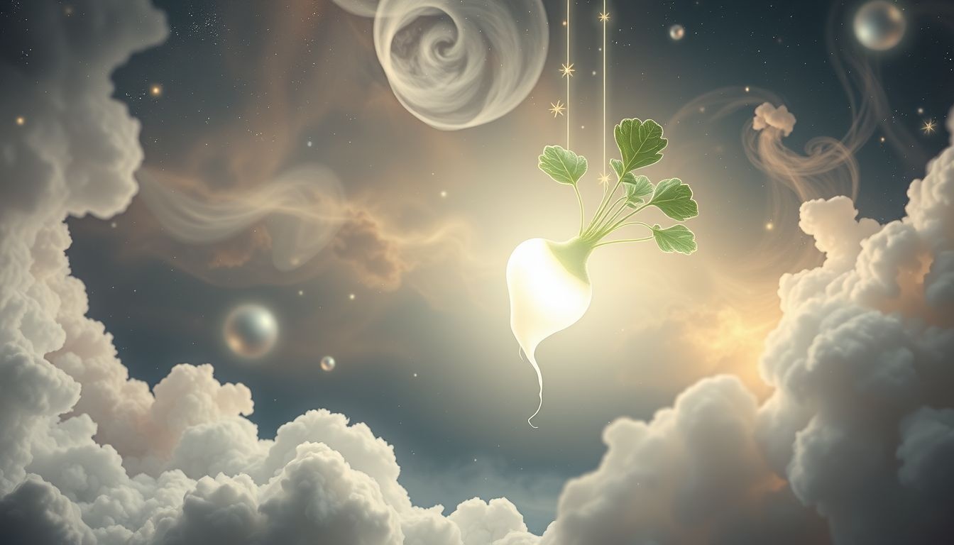 Witte radijs symboliseert zuiverheid en nieuwe spirituele inzichten in dromen.