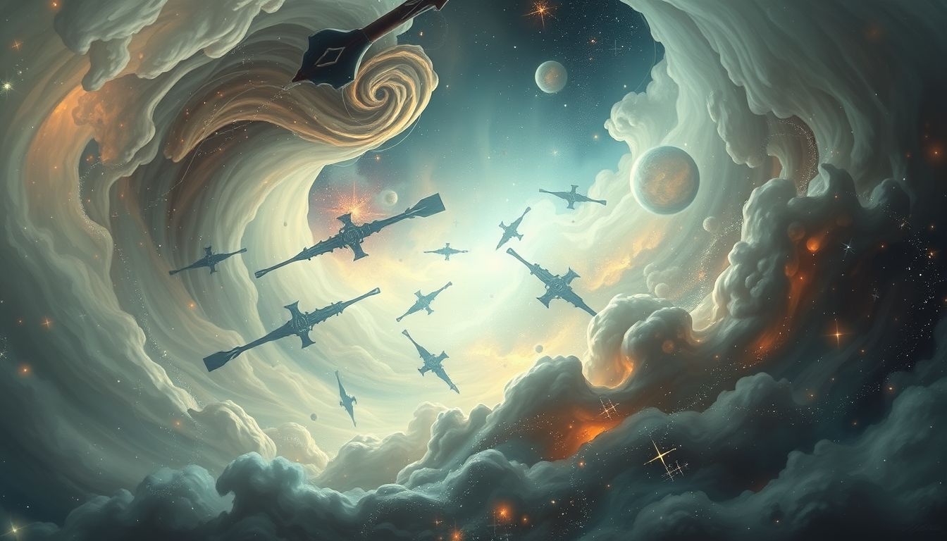 Een wapenkamer symboliseert vaak strijd en innerlijke onrust.