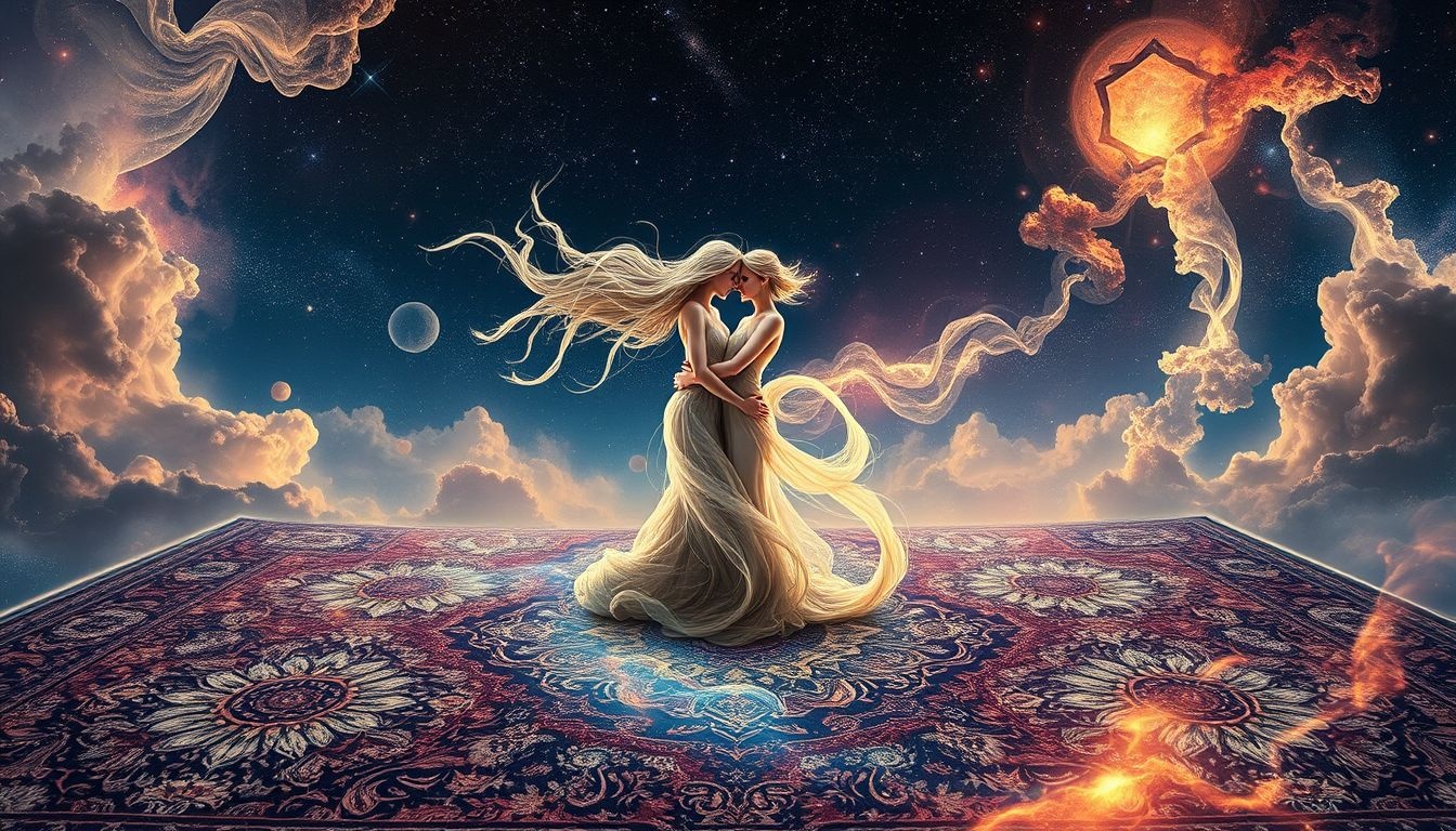 Ruzie over Perzisch tapijt symboliseert conflicten over waardering en bezit.