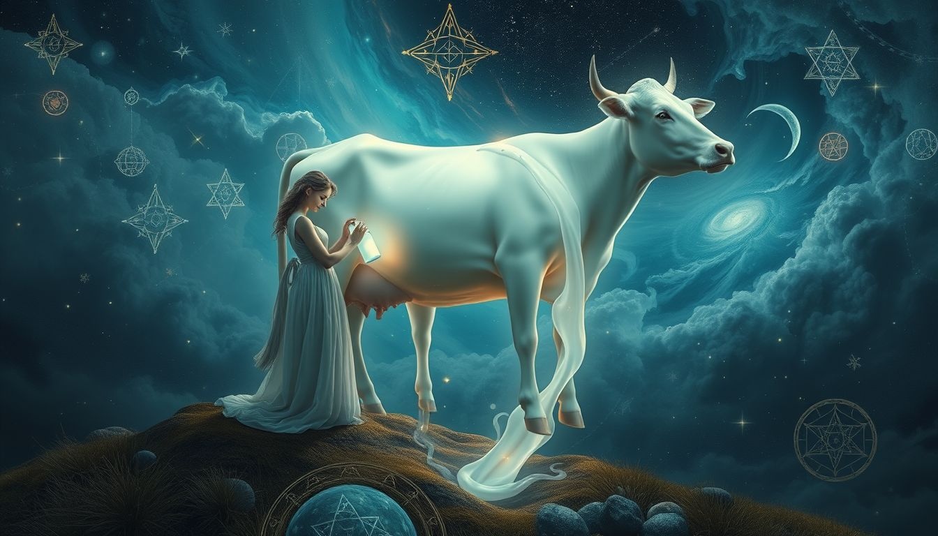 Een melker in je droom symboliseert verborgen emoties of geheimen.