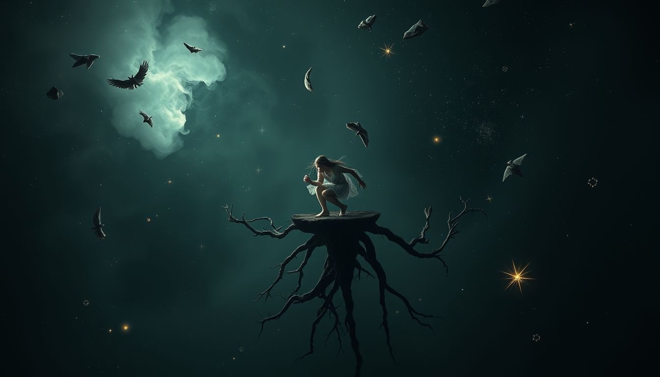 Vallen over een boomstronk symboliseert onverwachte obstakels in het leven.