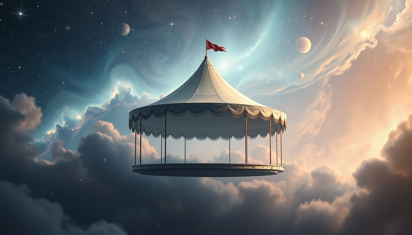 Dromen over een leeg circus symboliseert gevoelens van leegte en verloren avontuur.