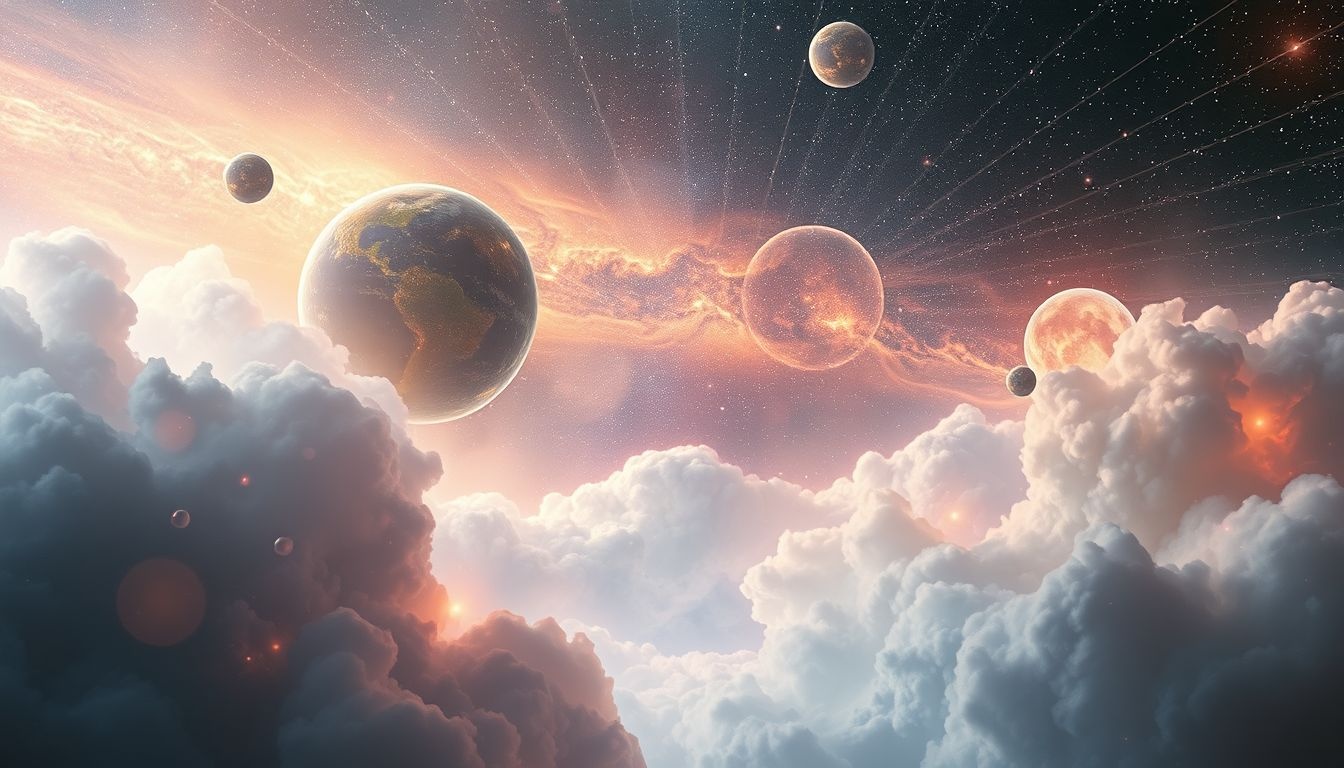 Dromen over buitenaardse werelden symboliseren verkenning van onbekende aspecten.