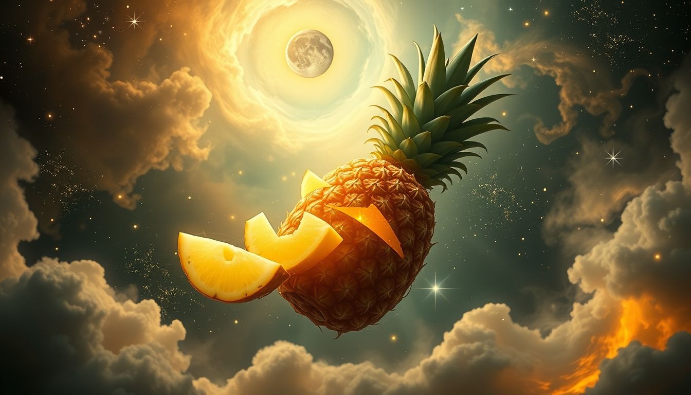 Een ananas snijden symboliseert het verwerken van nieuwe kansen.