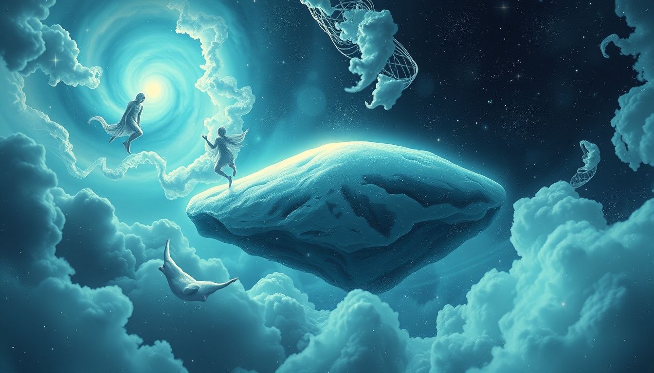 Een helling in de sneeuw symboliseert emotionele afstand en isolatie.