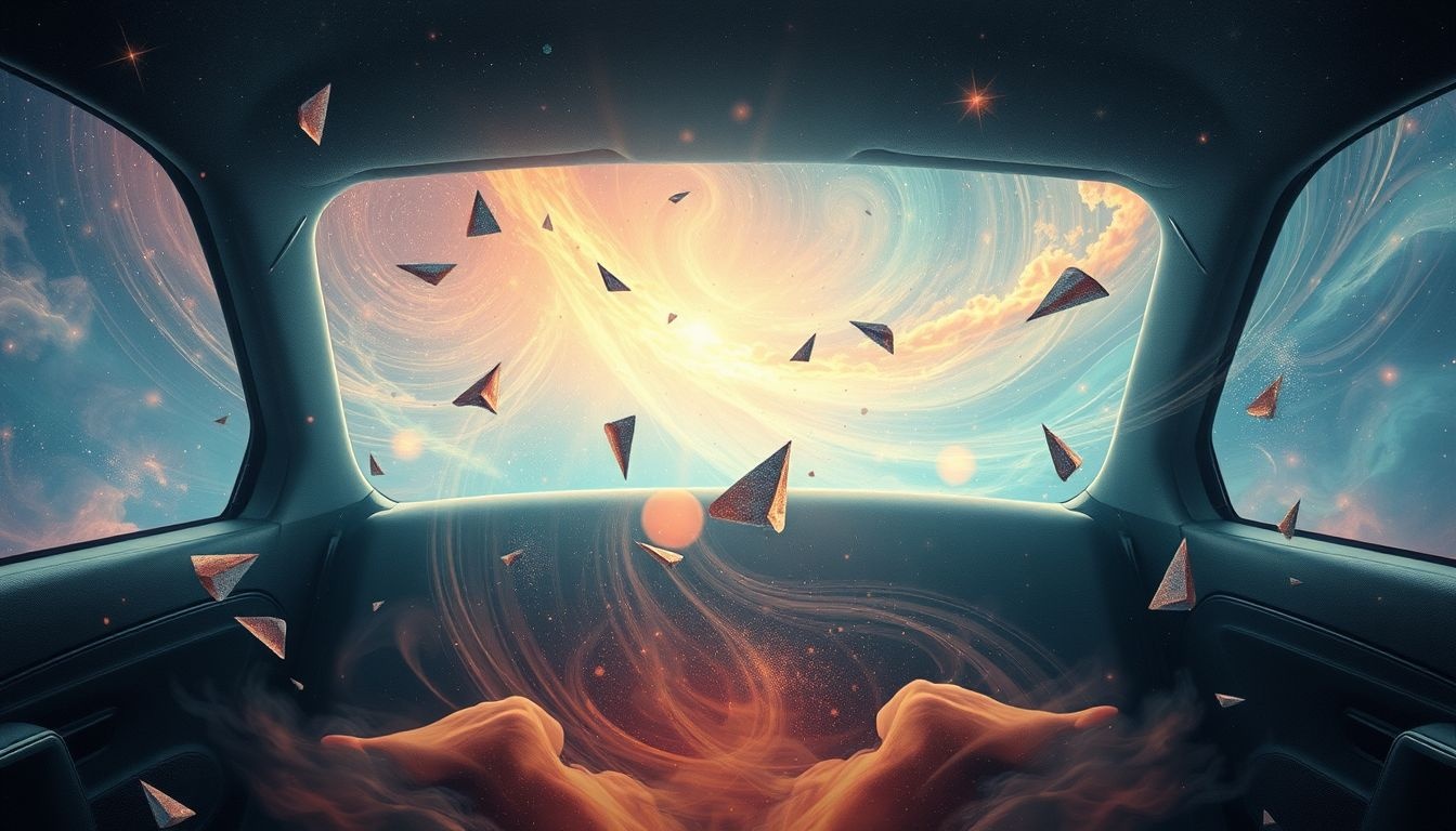 Droom over ongeluk achterbank duidt op verlies van controle.