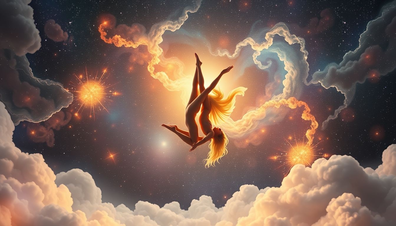 Een partner helpt balans en vertrouwen bij backflip radslag dromen.