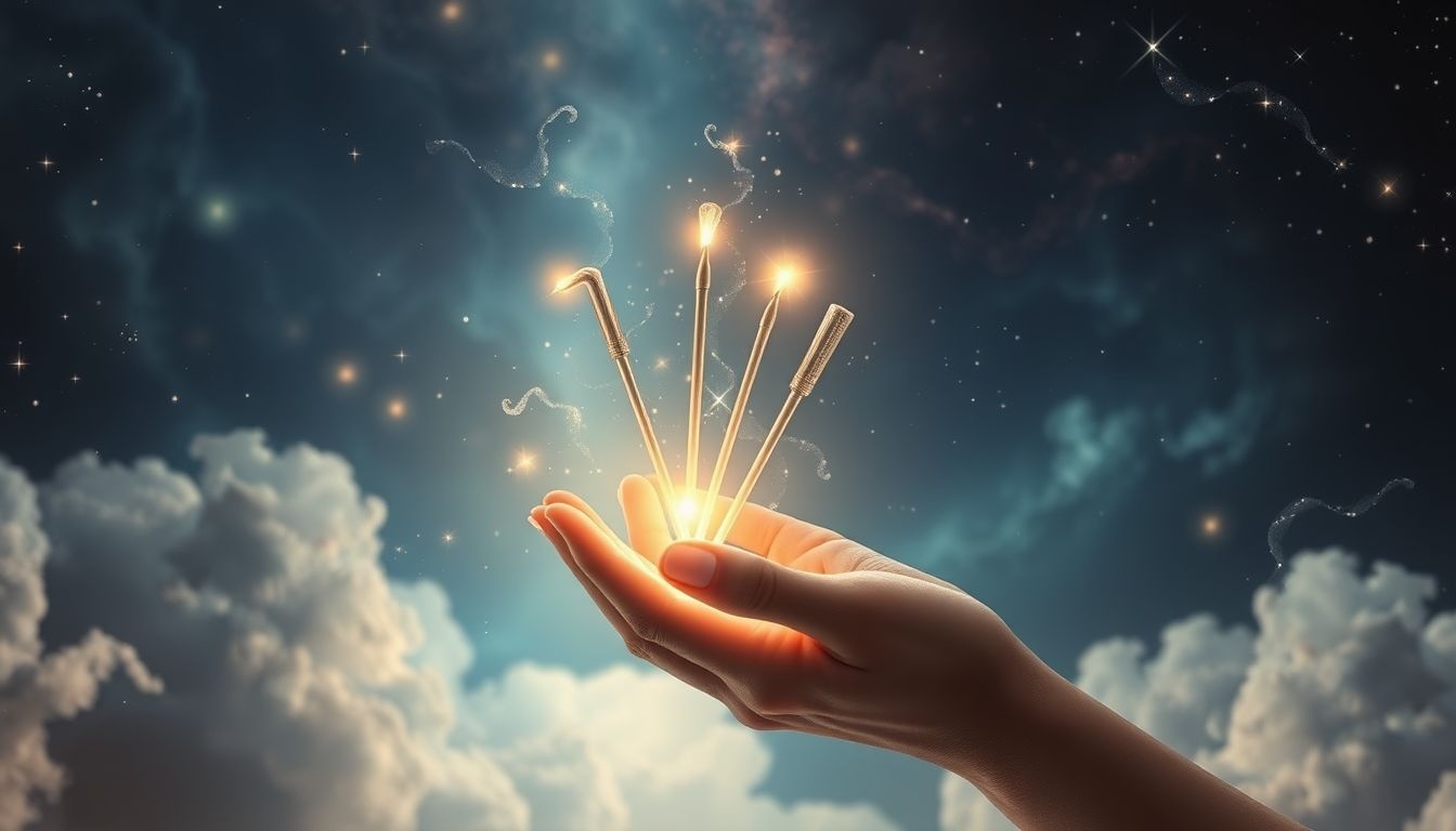 Breinaalden cadeau geven symboliseert creativiteit en verbinding in dromen.