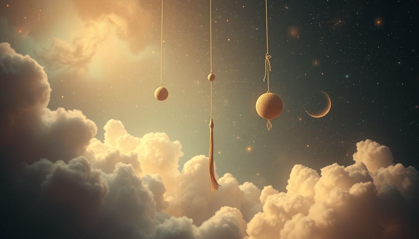 Hangend in dromen symboliseert vaak onzekerheid en loslaten.