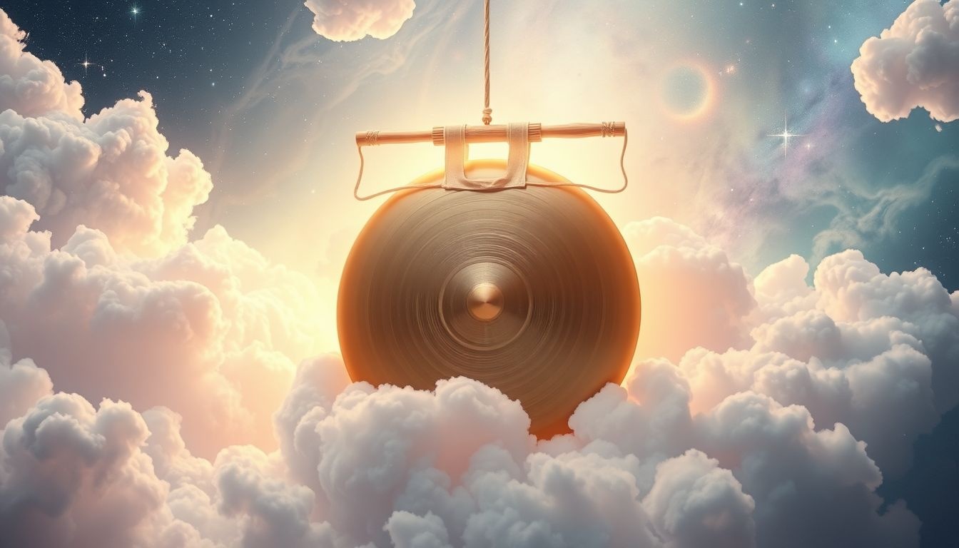 Het zacht slaan van de gong symboliseert innerlijke rust en balans.