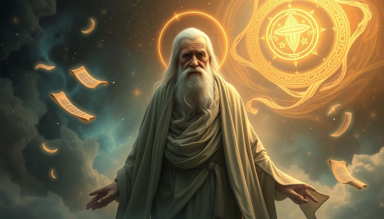 De oude paus symboliseert wijsheid, ervaring en spirituele leiding.