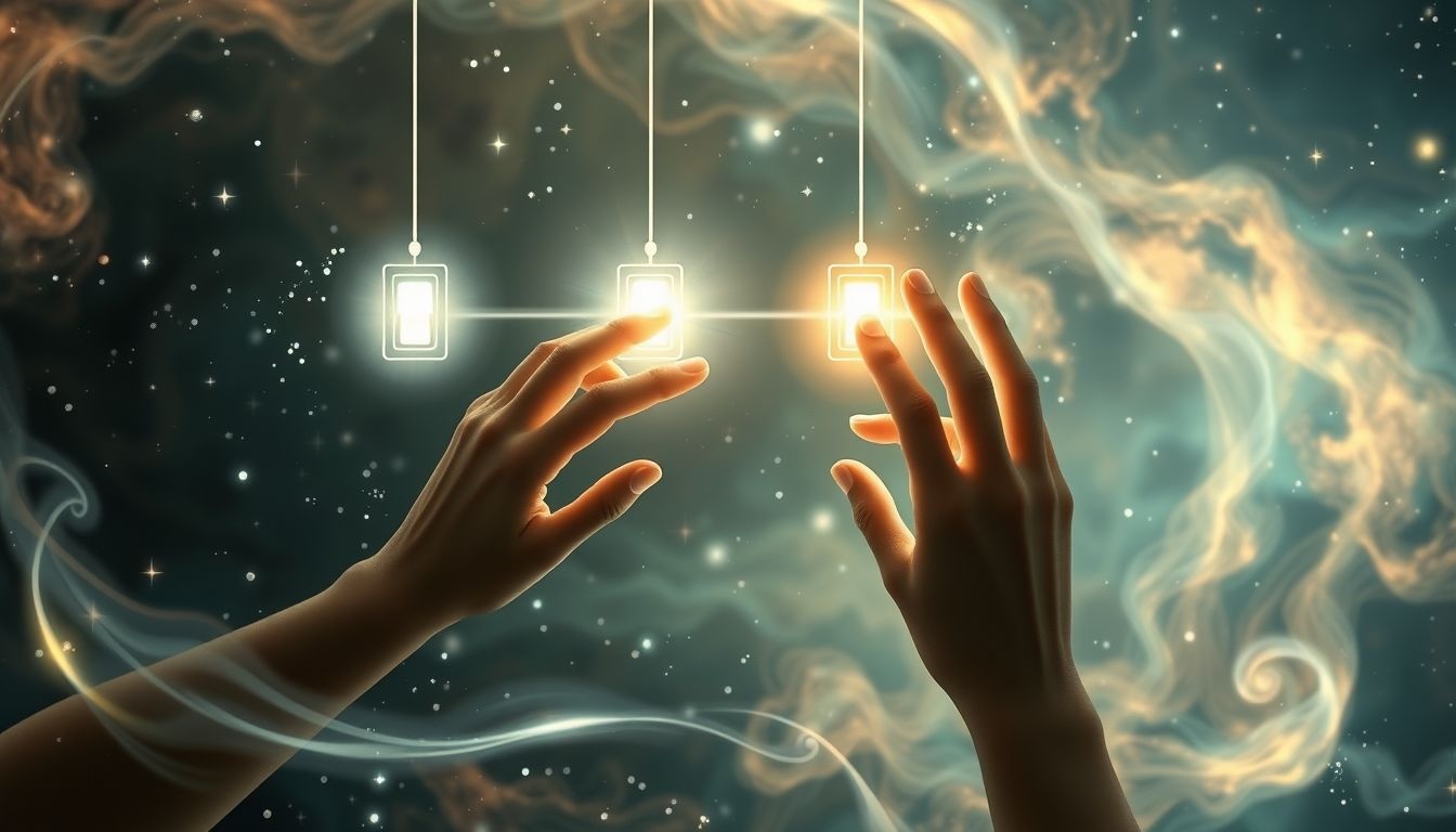 De schakelaar symboliseert invloed over keuzes en innerlijke beslissingen.