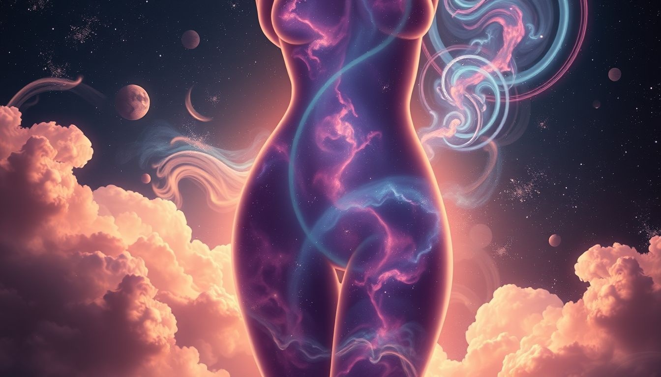 Dromen over brede heupen symboliseren overvloed en vrouwelijke kracht.