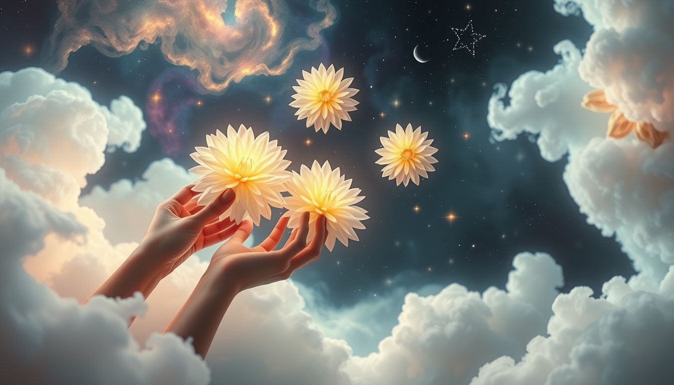 Dromen over dahlia's plukken symboliseert persoonlijke groei en voldoening.