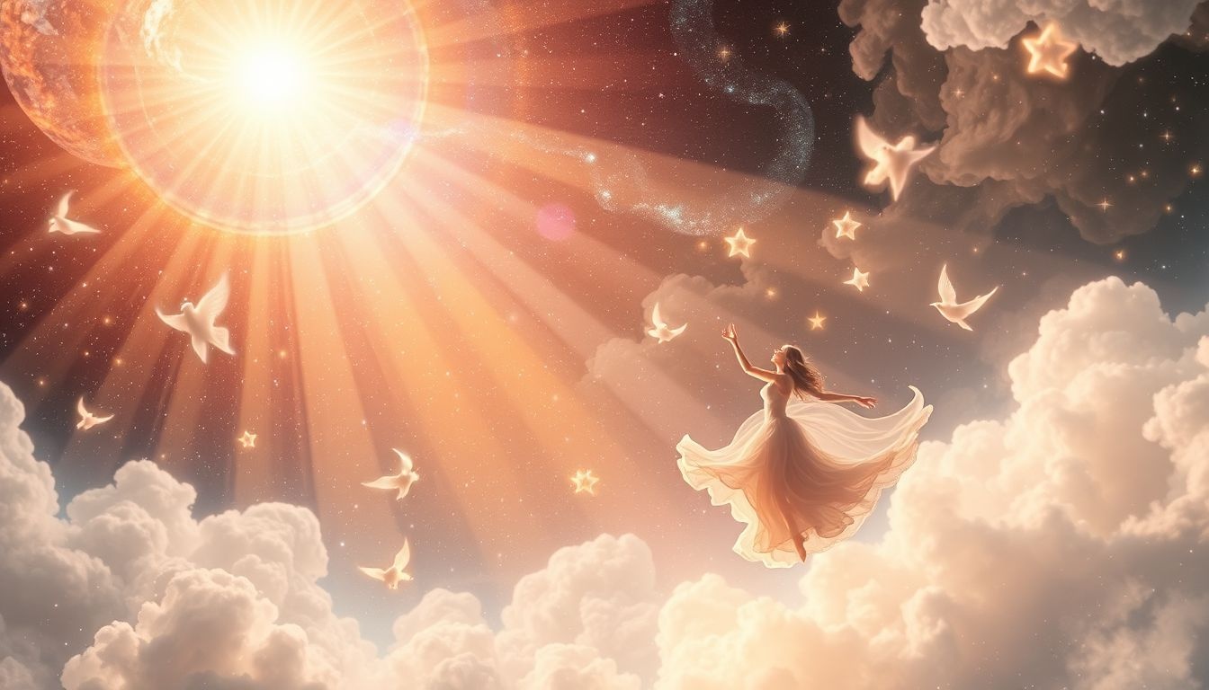 Dromen over dansen in het licht symboliseren vreugde en nieuwe kansen.