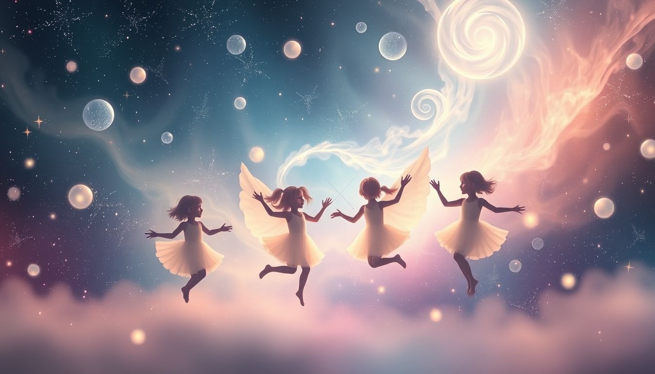 Dansen met kinderen symboliseert vaak onschuld en speelsheid in dromen.