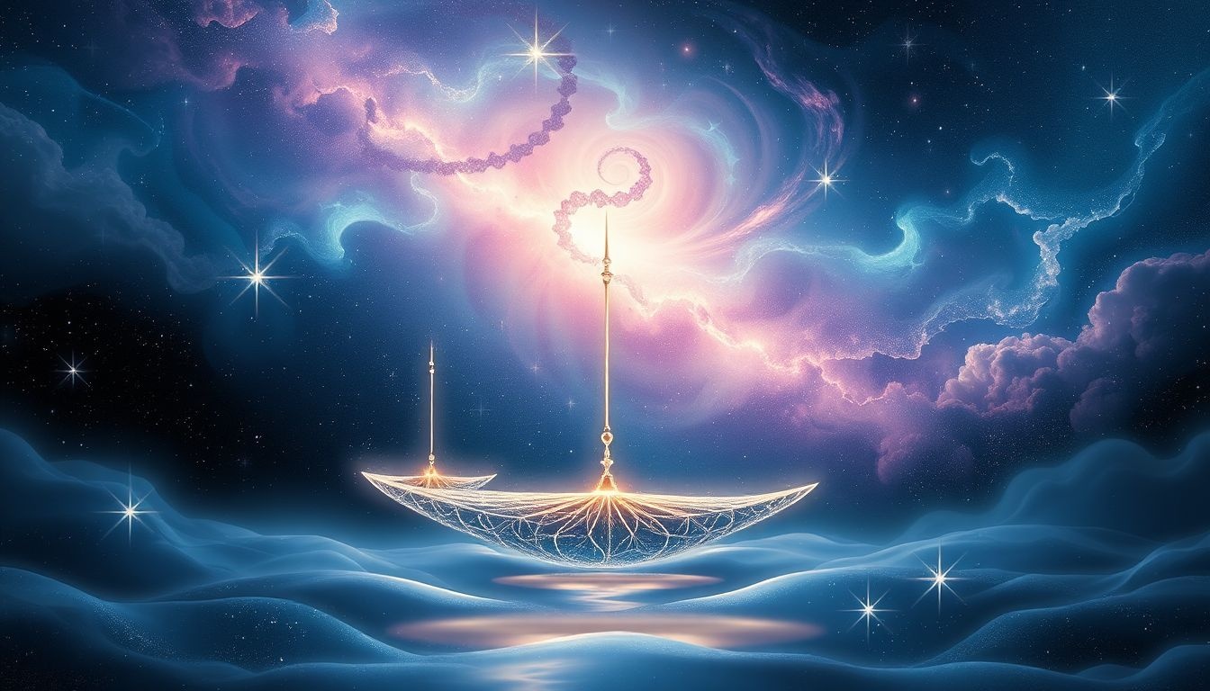 Dromen over Weegschaal symboliseren balans en harmonie in relaties.