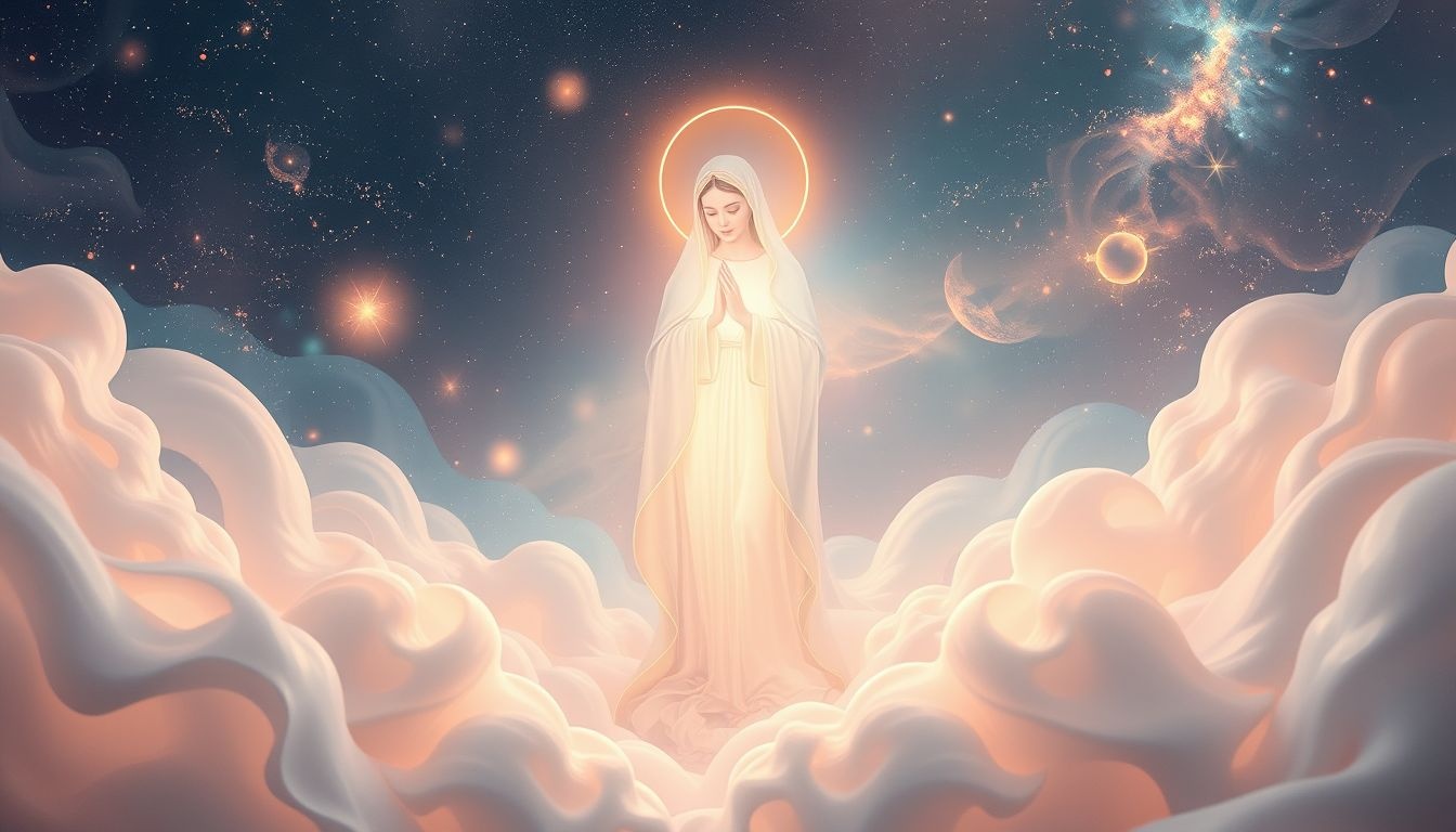 Dromen over Maagd Maria symboliseren vaak bescherming en zuiverheid.