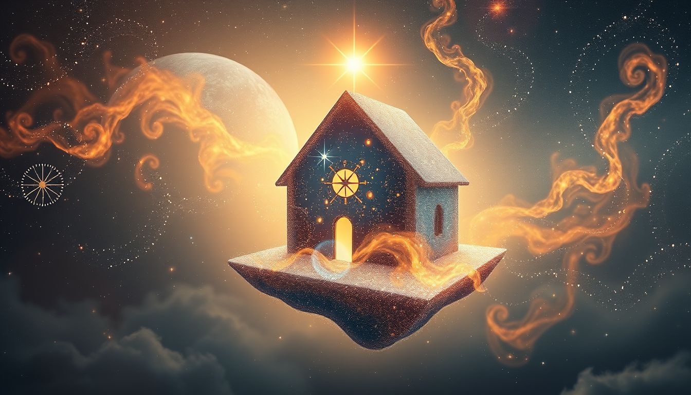 Dromen over de Poolster en een huis symboliseren innerlijke leiding en veiligheid.