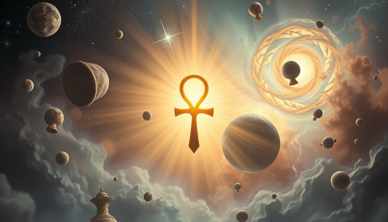 Een lichtgevende ankh in dromen symboliseert levensenergie en bescherming.