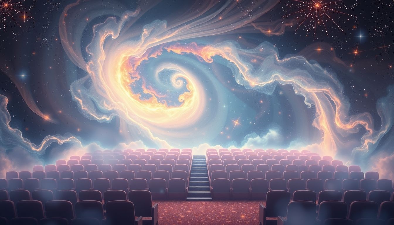 Dromen over een auditorium symboliseert vaak connecties en herinneringen ophalen.