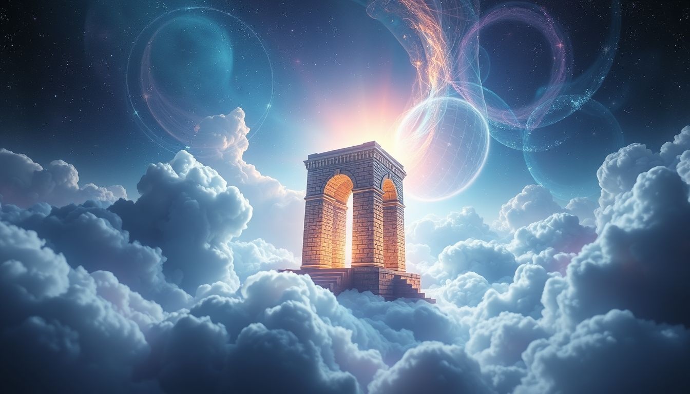 Dromen over bakstenen monument symboliseert blijvende kracht en herinnering.