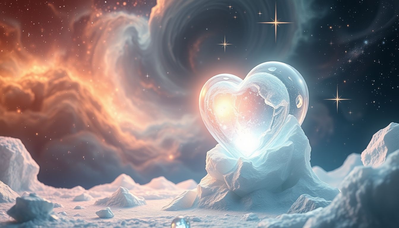 Dromen over een bevroren hart symboliseert emotionele kou en afstand.