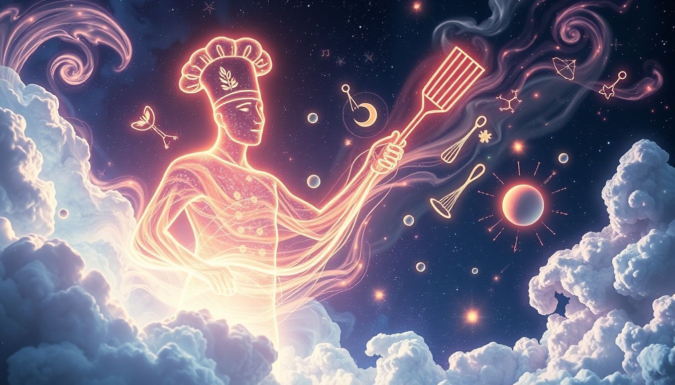 Een chef-kok in dromen symboliseert creatieve zelfexpressie en vakmanschap.