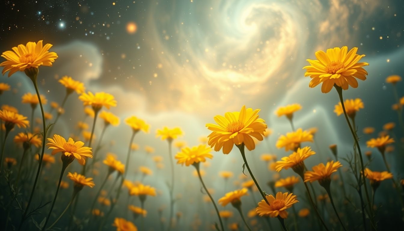 Dromen over bloeiende goudsbloemen symboliseren groei en heling.